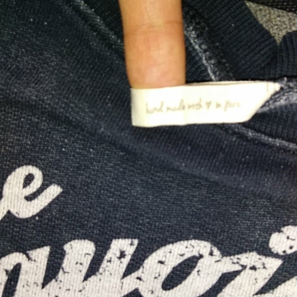 Spell designs XS turquoise stone hunter sloppy joe pullover sweater - Picture 6 of 12